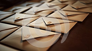Stack of pristine envelopes