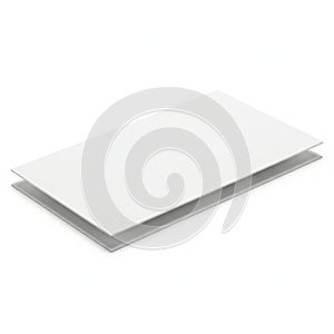 A stack of pristine white paper sheets neatly arranged on a flat surface