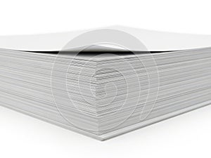 A stack of pristine white paper sheets