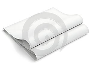 Stack of pristine white paper sheets