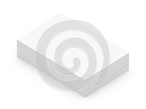 Stack of pristine white paper sheets