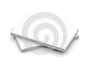 Stack of pristine white paper sheets