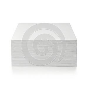 Stack of pristine white paper sheets