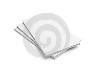 Stack of pristine white paper sheets