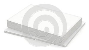 Stack of pristine white printer paper ready for use