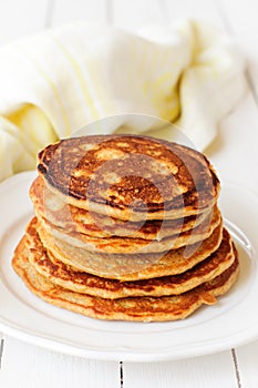 A Stack of Pumpkin Pancakes, copy space for your text