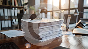 Stack of purchase order documents