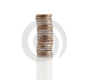 Stack of quarters