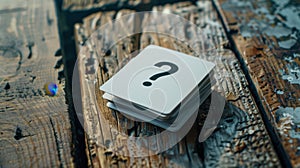 The Stack of Question Cards.AI generated image