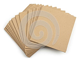 Stack of recycled paper sheets for crafting