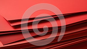 stack red construction paper