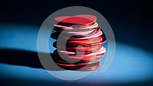 Stack of Red Heart-Shaped Objects