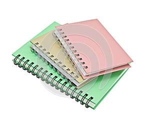 Stack of ring binder book or notebook