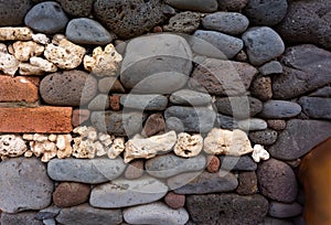 Stack Rock wall shapes with coral, rock, stone, brick