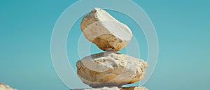 A stack of rocks on top of each other