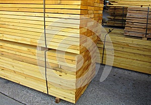 Stack of sawn timber