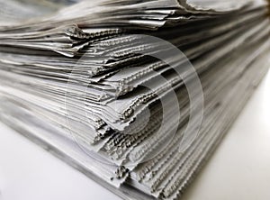 Stack of sheets of paper