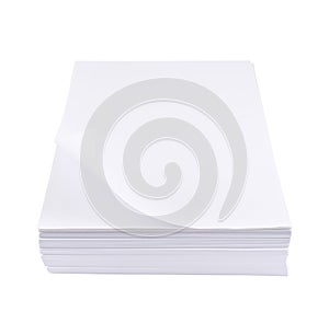 Stack of a4 size white paper sheet