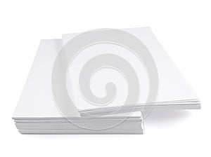 Stack of a4 size white paper sheet