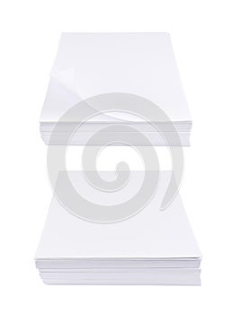 Stack of a4 size white paper sheet