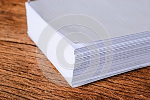 Stack of a4 size white paper sheet