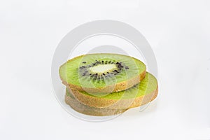 Stack slice kiwi fruit
