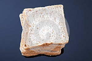 Stack of slice whole wheat bread