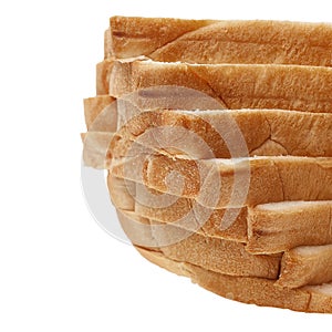 Stack of sliced bread