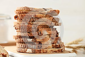 Stack Sliced Sourdough Bread