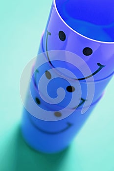 Stack of Smiley Cups