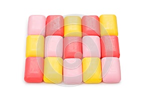 Stack of soap isolated