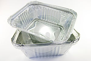 Stack of Square Catering Trays