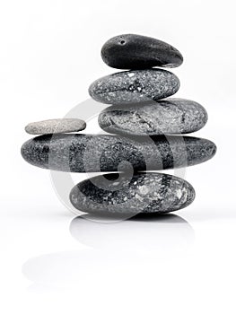 The stack of Stones spa treatment scene zen like concepts. The s