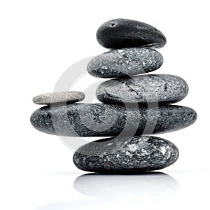 The stack of Stones spa treatment scene zen like concepts. The s
