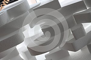 stack of styrofoam elements