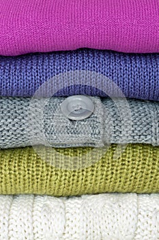 Stack of sweaters