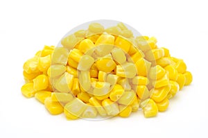 Stack of sweetcorn kernels photo