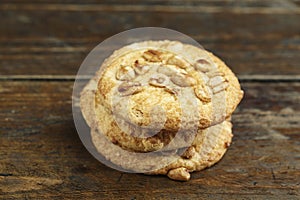 Stack of sweetmeal digestive biscuits