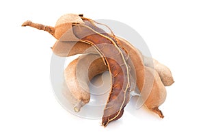 stack tamarind sweet isolate on white