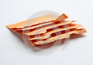 Stack of thinly sliced ham