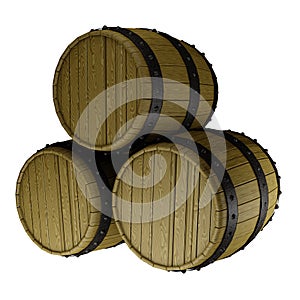 A stack of three barrels