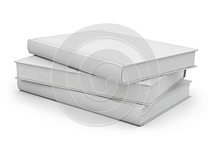 Stack of three blank books