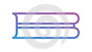 Stack of Three Colorful Books Vector, vector design Generative AI