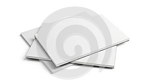 Stack of three pristine white paper sheets placed on a flat surface