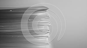 Stack of transparent glass sheets with subtle etched layers symbolizing hierarchical subcategories