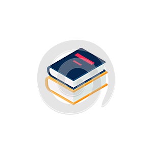 Books Isometric Icon