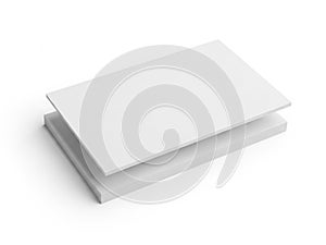 Stack of two white paper sheets