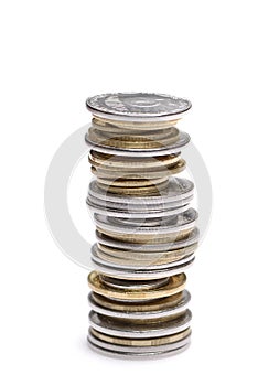 Stack of uah coins