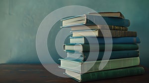 The Stack of Vintage Books.AI generated image