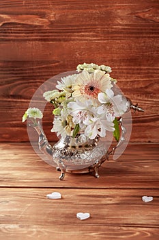 Stack of vintage tea cups